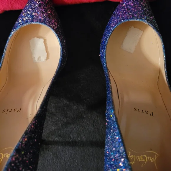 Christian Louboutin Glitter Pigalle 39.5 - Picture 4 of 12